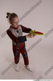 DENISA PILOT STANDING POSE WITH GUN 3